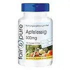 Apfelessig 500mg - vegan - hochdosiert - 180 Apfelessig-Kapseln