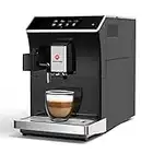 Mcilpoog WS-203 Super-automatic Espresso Coffee Machine With Smart Touch Screen For Brewing 16 Coffee Drinks(BLACK)