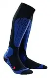 Cep Homme progressif + Compression Thermo Chaussettes de Ski, Mixte Homme, WP532, Black/Deep Blue, Size V (Calf Circumference: 45-50cm)