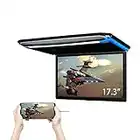 XTRONS® 17.3 Inch 16:9 Ultra-thin FHD Digital TFT Screen 1080P Video Car Overhead Player Roof Mounted Monitor SD, HDMI Port 19201080 Full High Definition (CM173HD), Blue