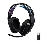 Logitech G535 Lightspeed Wireless Gaming Headset - Lightweight on-Ear Headphones, flip to Mute mic, Stereo, Compatible with PC, PS4, PS5, USB Rechargeable - Black