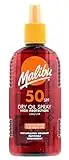 Malibu Sun SPF 50 Non-Greasy Dry Oil Spray for Tanning, High Protection, Water Resistant, 200ml