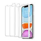 ULUQ Glass Screen Protector for iPhone 11/iPhone XR, HD Tempered Glass Film, 9H Hardness Anti Scratch, 6.1inch, 3 Pack