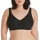 Hanes Women's Comfort Evolution Bra, Black, Large