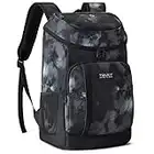 TOURIT Cooler Backpack 30 Cans Lightweight Insulated Backpack Cooler Leak-Proof Soft Cooler Bag Large Capacity for Men Women to Picnics, Camping, Hiking, Beach, Park or Day Trips (Tie-Dyed Black)