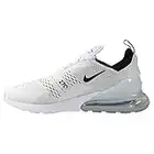 Nike Air Max 270 - Zapatillas de Deporte, Hombre, Blanco (White/Black/White 100), 42.5 EU