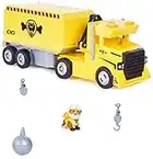 Paw Patrol, Camion 2-en-1 Transformable X-Treme Truck de Ruben avec excavatrice, Grue, Sons et lumières, Figurines, Jouets pour Enfant à partir de 3 Ans