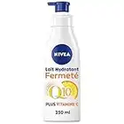 NIVEA Lait Hydratant Corps Fermeté Q10 + Vitamine C Peaux Normales (1 x 250 ml), Lait corps enrichi en Co-Enzyme Q10 & Vitamine C, Lait corporel pour une peau plus ferme