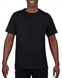 Gildan Men's Moisture Wicking Polyester Performance T-Shirt, 2-Pack, Black, X-Large