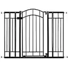 Summer Infant Multi-Use Decorative Extra Tall Walk-Thru Baby Gate, Fits Openings 28.5” to 48” wide, Black Metal, For Doorways and Stairways, 36” Tall Baby and Pet Gate