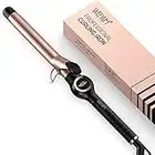 Curling Tongs 25mm Hair Tongs, Long Barrel Hair Curler for Hair, Ceramic Tourmaline Hair Curling Iron Dual Voltage