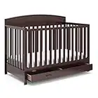 Graco Benton 5-in-1 Convertible Crib with Drawer (Espresso) - Undercrib Storage Drawer, Converts to Toddler Bed, Daybed, and Full-Size Bed