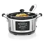 Hamilton Beach 33956-CE Slow Cooker, 240 W, 4.5 Litri, Inossidabile, Acciaio Inox