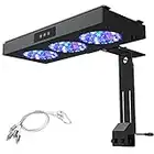 NICREW HyperReef Aquarium Reef Light, Dimmable Full Spectrum Marine LED Light for Saltwater Coral Fish Tanks, 150 Watts