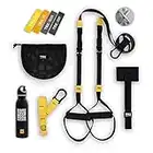 TRX GO Bundle - for The Travel Focused Professional or Any Fitness Journey, TRX Training Club App, XMount Anchor, 4 Mini Bands, and a TRX Training Stainless Steel Water Bottle