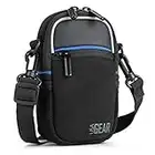 USA Gear Compact Camera Case (Black) Point and Shoot Camera Bag with Accessory Pockets, Rain Cover and Shoulder Strap - Compatible with Sony CyberShot, Canon PowerShot ELPH, Nikon COOLPIX and More