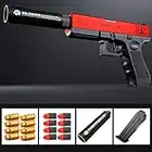 Toy Gun*^_^* Aforentier Shell Ejecting Pistol Blaster with Soft Foam Bullet&Magazine Kids Educational Gadget Shooting Game Toy Gift Present for Children Boys Girls Red