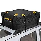 Auto Dachbox, 425 Liter Faltbar Wasserdicht Dachtasche Gepäckbox Tasche Aufbewahrungsbox für Reisen und Gepäcktransport, Autos, SUVs, Schwarz