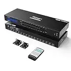 TESmart 8x8 HDMI Matrix 4K Matrix Switcher Support EDID, 4K@30HZ, 1080P 3D, HDCP, 8 in 8 Out HDMI Switch with IR Remote Control, RS232, TCP/IP Control, Rack-Mount HDMI Matrix