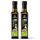 Kräuterland Bio Hanföl - Hanfsamenöl 500ml (2x250ml) 100% rein kaltgepresst - hoher Anteil an Omega 3-6-9 Fettsäuren - vegan in Premium Qualität