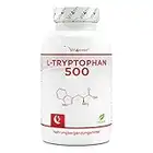 L-Tryptophane 500 mg - 300 capsules végétaliennes - Acide aminé pur issu de la fermentation végétale - Sans additifs - Hautement dosé - Végétalien