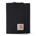 Carhartt Men's Standard Trifold, Durable Wallets, Available in Leather and Canvas Styles, Nylon Duck (Black), One Size