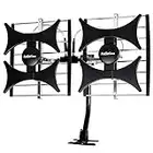[Newest 2021] Five Star Multi-Directional 4V HDTV Amplified Antenna - up to 200 Mile Range, UHF/VHF, Indoor, Attic, Outdoor, 4K Ready 1080P FM Radio w/ 40ft RG6 coaxial Cable, Mounting Pole