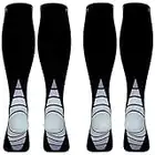 (2 Pairs) Compression Socks/Stockings for Men & Women,Speed Up Recovery Best Graduated Athletic Fit for Travel, Running, Nurses,Shin Splints, Flight & Maternity Pregnancy. Boost Stamina, Circulation