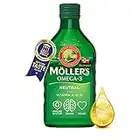 Moller’s ® | Aceite de hígado de bacalao con omega 3 | Complemento dietético con omega 3, EPA, DHA y vitaminas A, D y E | Aceite de hígado de bacalao | Sabor Neutro | 250 ml