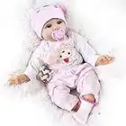 CHAREX Reborn Baby Dolls Girl - 16 Inches Realistic Soft Vinyl Newborn Baby Doll That Look Real, Best Toy for Kids Ages 3+