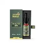 VIVANATUR CBD oil - 0% THC - aceite de cáñamo enriquecido con 35% de CBD y base de aceite orgánico de coco MCT - 3500 mg - 10 ml - 250 gotas aproximadamente - aceite CBD de calidad certificada