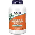 NOW Supplements, Calcium & Magnesium with Vitamin D-3 and Zinc, Supports Bone Health*, 120 Softgels