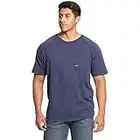 ARIAT Men's Rebar Cotton Strong T-Shirt, Navy Heather, Large Tall