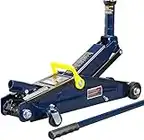 TCE AT83006U Torin Hydraulic Trolley Service/Floor Jack with Extra Saddle: 3 Ton (6,000 lb) Capacity, Blue