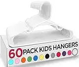 Utopia Home 60 Pack Kids Hangers - 11. 5 Inch Plastic Baby for Closet Childrens Clothes & Infant Ideal Everyday Standard Use (White)