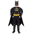 amscan 9913335 Childs Batman Fancy Dress Dark Knight Costume Outfit (Age 6-8 years), Black