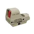 Holosun HS510C-FDE Offenes Reflexvisier Rotpunkt, wechselbares 2MOA Punkt, 65MOA Kreis Absehen, Solarzelle, FDE, Picatinny/Weaver Schiene, für Jagd, Sportschießen, Softair, … - 70132991