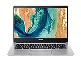 Acer Chromebook 314 (CB314-2HT-K3GR) Laptop | 14 Full HD Touch-Display | MediaTek Octa-Core ARM Cortex A73/A53 (MT8183) | 4 GB RAM | 64 GB eMMC | Mali-G72 MP3 GPU | Google ChromeOS | silber