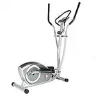 XS Sports CT700 Magnetic Deluxe Elliptical Cross Trainer - 5.5kg 2 way Flywheel, Tablet Holder, Heart Rate Sensors, Computer (Silver)