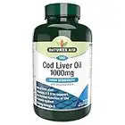 Natures Aid Cod Liver Oil, 1000 mg, 180 Softgel Capsules (High Strength, 254 mg Omega-3 with Vitamins A and D for Normal Function of the Immune System, Made in the UK)