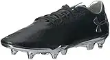 Under Armour Men's Magnetico Pro Hyb Soccer Shoe, Black/Metallic Silver, 6.5 UK