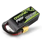 OVONIC 4S Lipo Batteria 1300mAh 100C 14.8V FPV Lipo con connettore XT60 per RC Heli RC Aereo Drone FPV Quadcopter Fai da Te Hobby