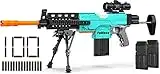 Elektrische Spielzeug Pistole Gun Sniper, 3 Mode Automatisch Toy Foam Blaster mit Scope, 2 Magazin 100 Darts,Elektrisch Spielzeug-Scharfschützengewehr für Kinder ab 6 7 8 9 10 Jahren