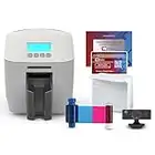 Bodno Magicard 600 Dual Sided ID Card Printer & Complete Supplies Package ID Software - Gold Edition