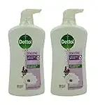 Dettol Anti Bacterial pH-Balanced Body Wash, Sensitive, 21.1 Oz / 625 Ml (Pack of 2) for Moisturizing