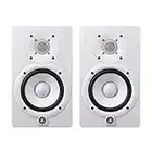 YAMAHA HS5 W 5-Inch Powered Studio Monitor (White, 2-Pack) Bundle (2 Items)