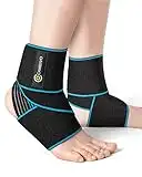 CAMBIVO Sprunggelenkbandage x2, Bandage Fußgelenk, Knöchelbandage Sprunggelenk, Achillessehne Bandage gegen Fersensporn und Plantarfasciitis, für Sportschutz