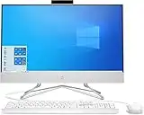 HP - 24-df1000ss, Computer desktop da 23,8", All-in-one, tastiera e mouse wireless (Intel Core i3-1125G4, 8 GB RAM, 512 GB SSD, Windows 11 Home), bianco