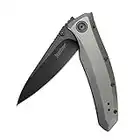 Kershaw 3.7" Stainless Steel Blade Pocket Knife | Kershaw Grid 2200, Grey, One Size