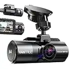 Vantrue N4 3 Channel 4K Dash Cam, 4K+1080P Front and Rear, 1440P+1440P Inside, 1440P+1440P+1080P Three Way Triple Car Camera, IR Night Vision, 24hr Parking Mode, Capacitor, Support 256GB Max